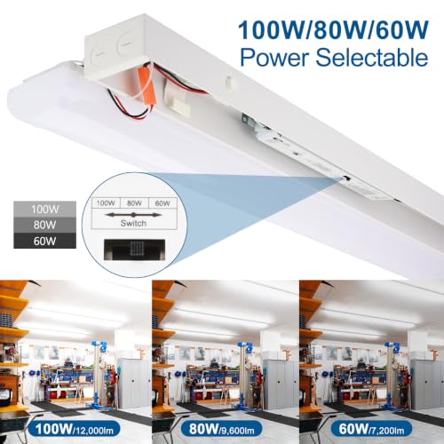 8FT LED Linear Light Fixture 4 Pack (4 Count)