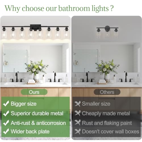 8 Light Bathroom Light Fixtures