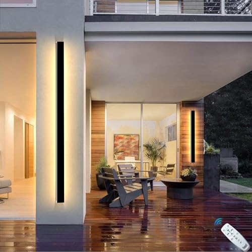 Modern Outdoor Wall Light 2 Pack 47IN (2 Count)