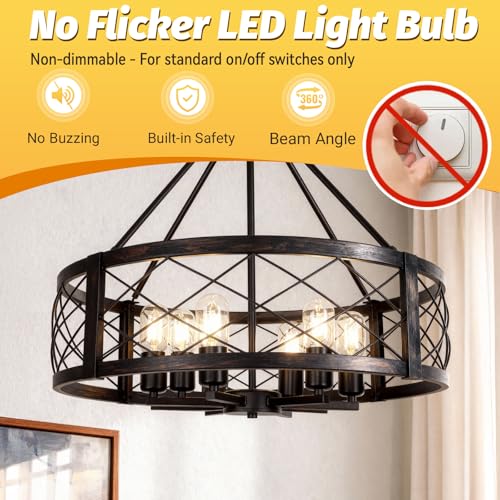 Edison Bulbs 4W Vintage 40 Watt Light Bulbs E26 Led Bulb 4000K Natural Light CRI90 T45 Antique LED Bulb Clear Glass 400 Lumens 4 Packs for Chandeliers (4 Count)
