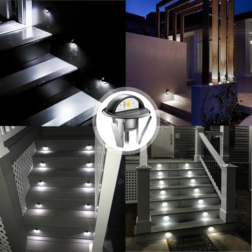 RNEHON 10 Pack LED Outdoor Deck Lights Kit (10 Count)