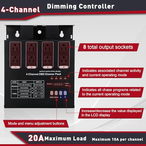 Dmx Dimmer Pack with Dmx 4