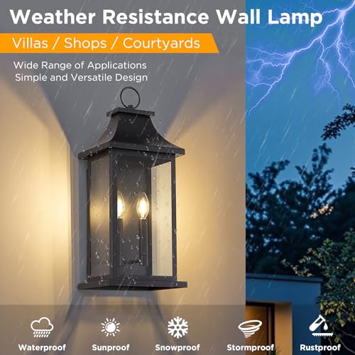 1 Pack 22'' Outdoor Lights for House