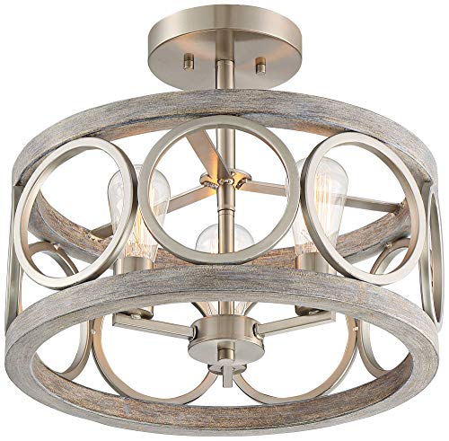 Salima 16" Wide Nickel Gray Wood 3