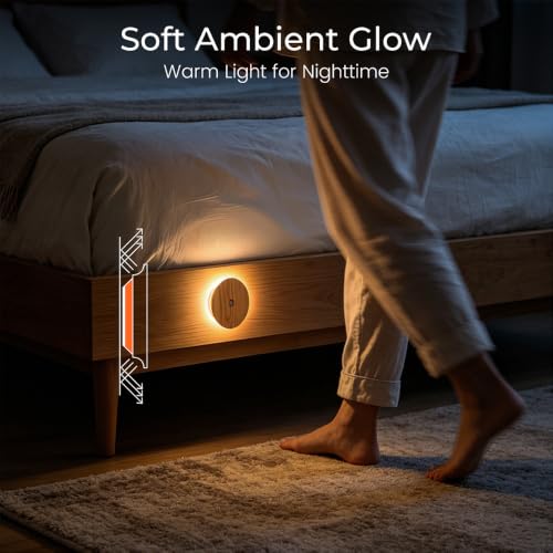 Wood Night Light with Motion Sensor