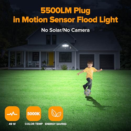 2 Pack 50W Motion Sensor Outdoor Lights