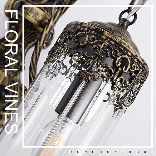 Antique Gothic Glass Wall Sconce for Bedroom