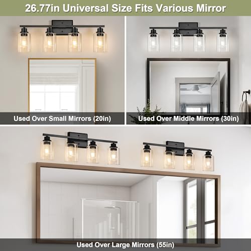Modern Bathroom Light Fixtures (4 Count)