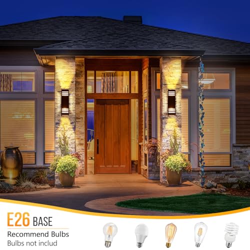 Dusk to Dawn Outdoor Wall Sconce (2 Count)