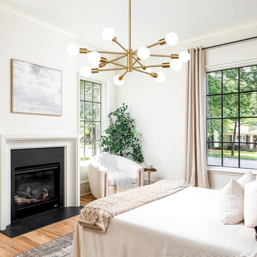 11" 52" Height Adjustable Modern Chandelier Ceiling Light Fixture
