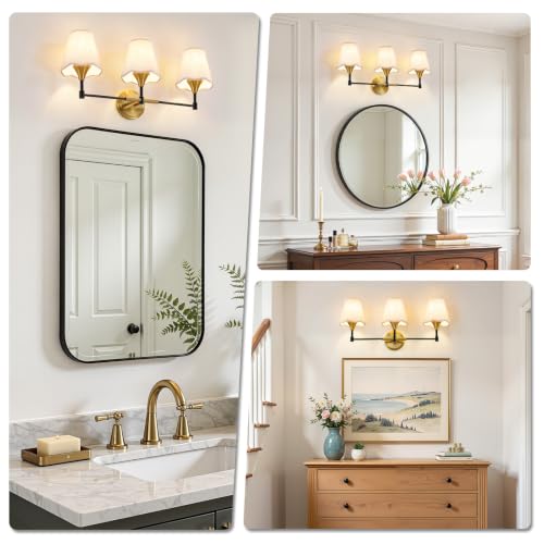 Black Gold Bathroom Vanity Light (Black Gold / 3 LIGHT)