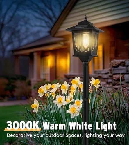 63" Solar Lamp Post Light 2 Pack