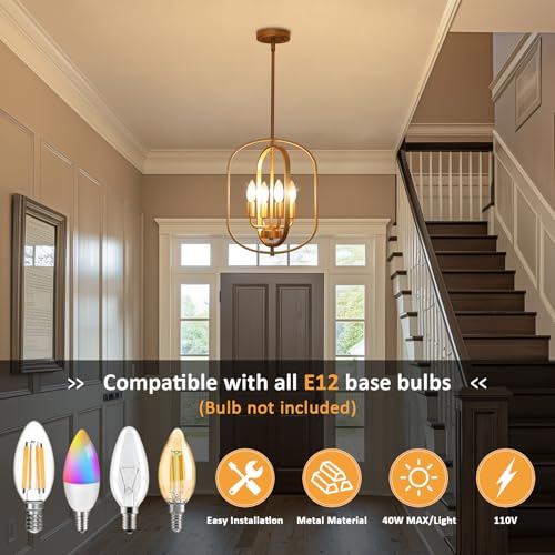 Gold Chandelier for Dining Room Light Fixture