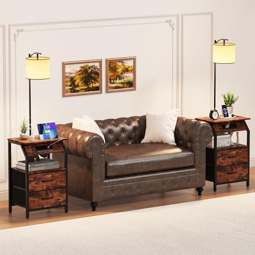 End Table with Floor Lamp