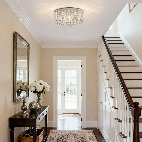 4 Lights Crystal Chandelier