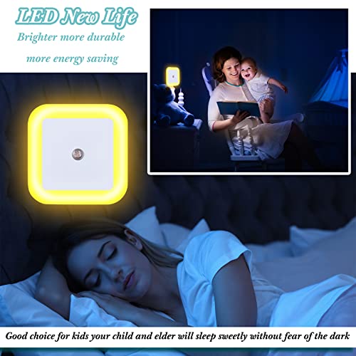 24 Packs LED Night Lights Plug into Wall with Smart Dark Sensor Automatic Hallway Plug in Lights for Bedroom (24 Count)