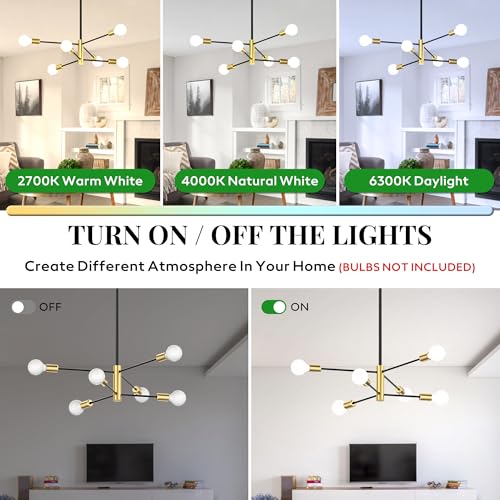 Modern Sputnik Chandeliers for Dining Room
