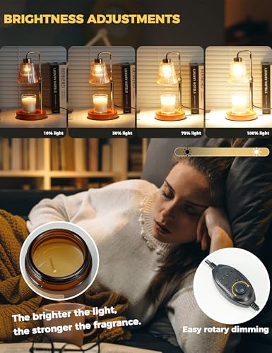 Modern Candle Warmer Lamp with 24h Cycle Timer