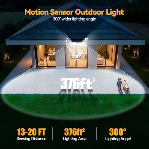 Solar Lights Outdoor Motion Sensor Waterproof (3 Count)