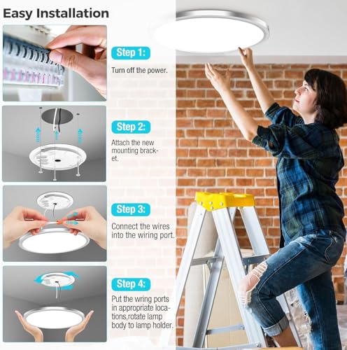 2Pack LED Ceiling Light Fixture (2 Count)