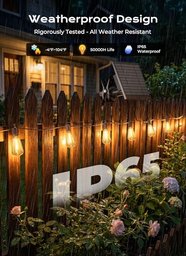 100FT Solar String Lights Outdoor