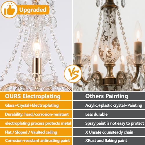 Crystal Gold Chandelier
