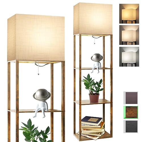 Plus Floor Lamp with Shelves
