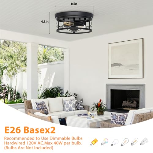 Dusk to Dawn Flush Mount Ceiling Light Fixtures