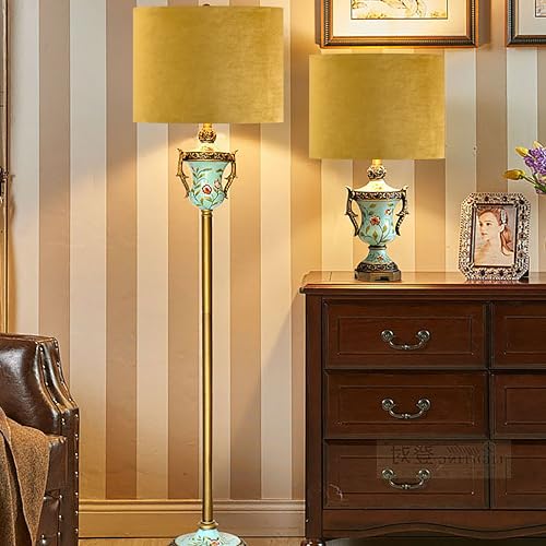 Set of 2 Large Drum Yellow Velvet Lamp Shade 16"x16"x10" (2 Count)