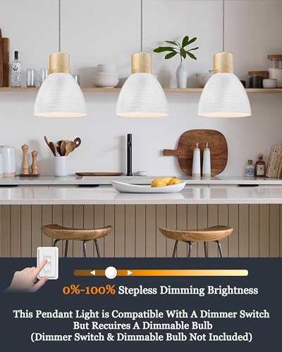 Hammered Pendant Lights for Kitchen Island