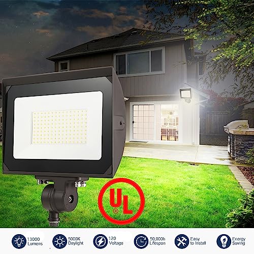 100W Outdoor LED Flood Light with Plate