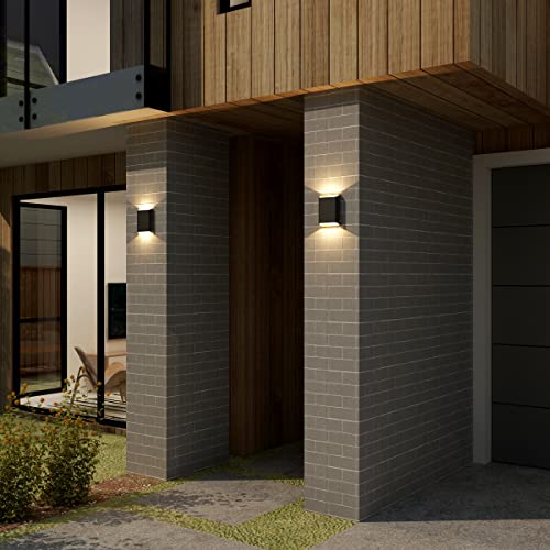 LED Wall Lights Outdoor Wall Sconces Dimmable 15.5W