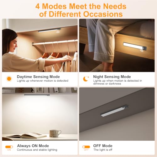 10.2inch Under Cabinet Lighting Rechargeable 2 Pack (2 Count)