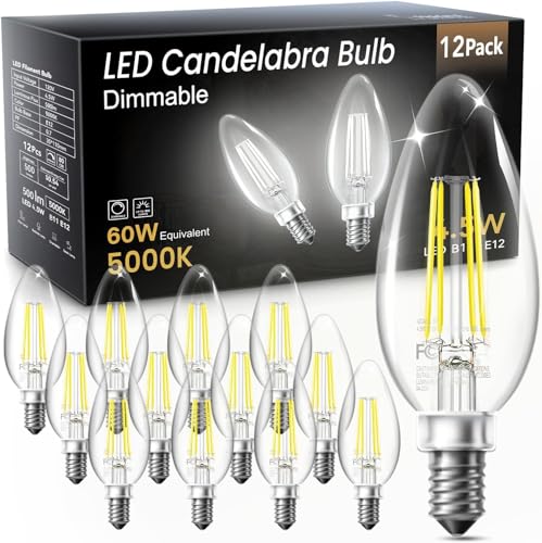 Candelabra LED Bulbs (12 Count)