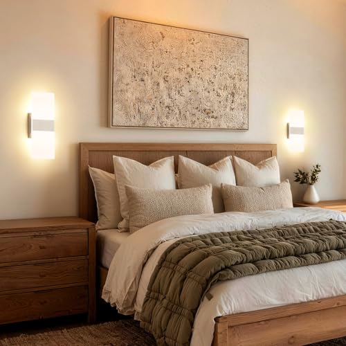 Modern LED Wall Sconces Set of 2