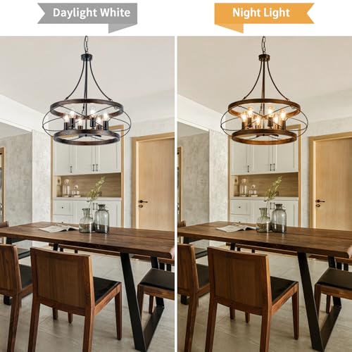 6 Light Farmhouse Chandelier