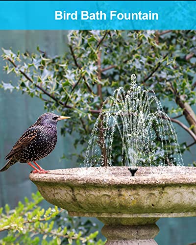 Solar Fountain for Bird Bath