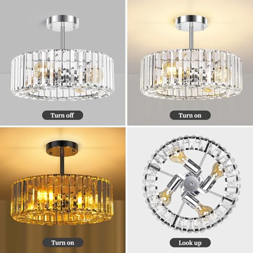 Crystal Chandelier Ceiling Light