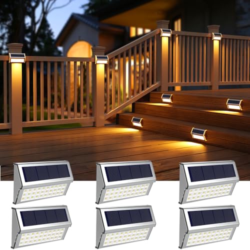 Solar Deck Lights (6 Count)
