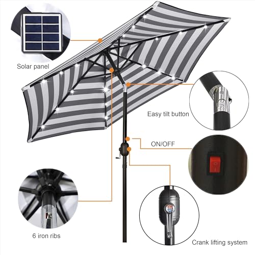 7.5 ft Solar Umbrella