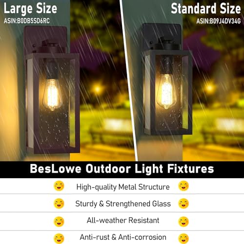 15’’ Large Outdoor Wall Lights (2 Count)
