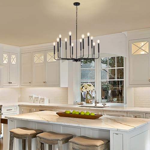 Modern Black Chandelier for Dining Room