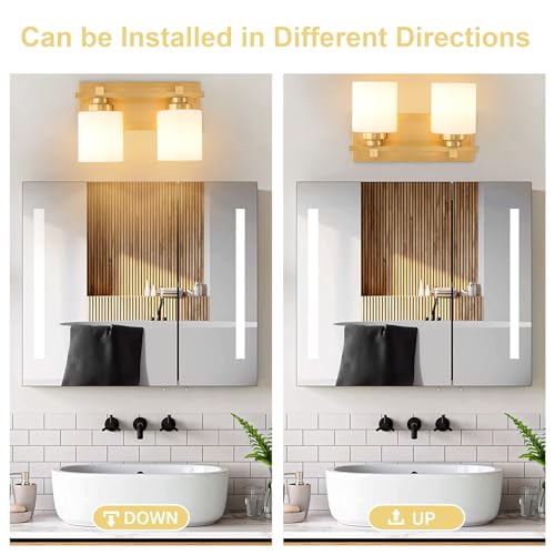 Modern Bathroom Light Fixtures Over Mirror (2 Count)
