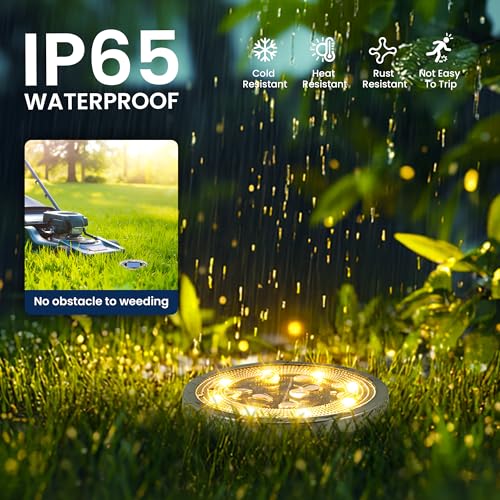 10 Pack Solar Ground Lights Outdoor (10 Count)