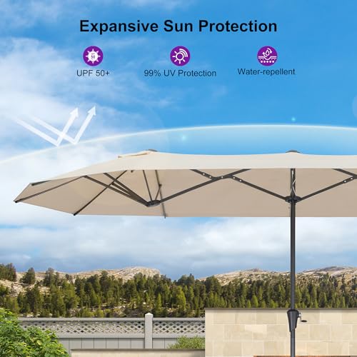 Patio Umbrella 13ft with Base Outdoor Deck Umbrella