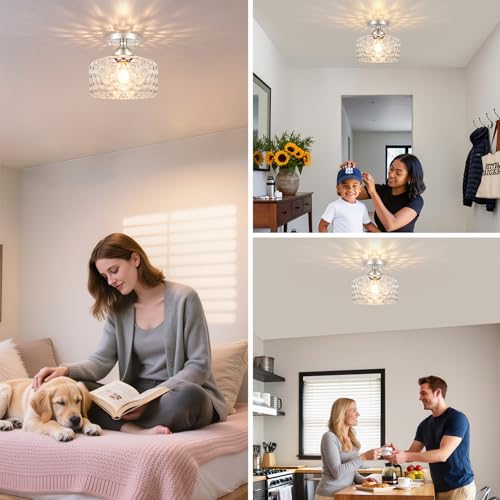 Small Semi Flush Mount Ceiling Light Fixture
