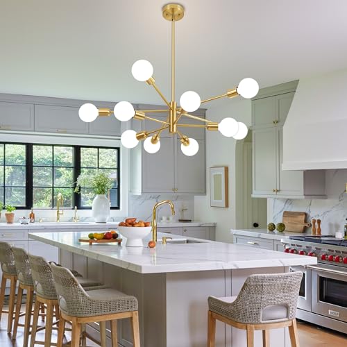 Chandeliers for Dining Room Gold 10