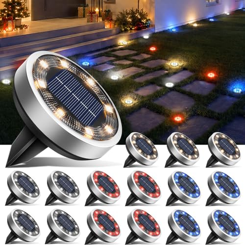 16 Pack Solar Lights Outdoor Waterproof (16 Count)