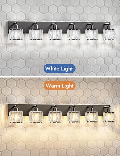 Crystal Vanity Lights for Bathrooms (6 Count)