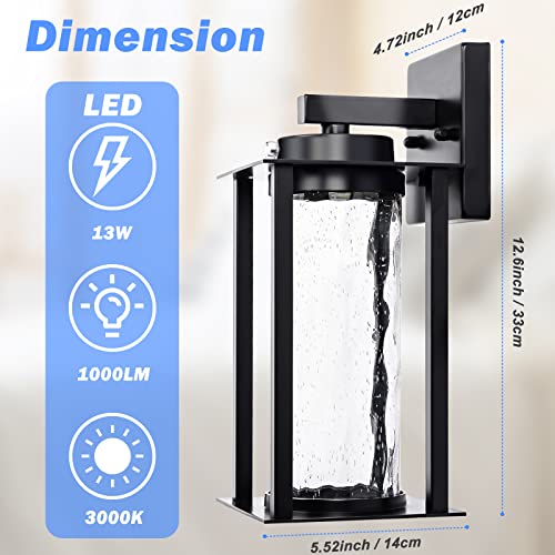 Modern LED Dusk to Dawn Outdoor Light Fixtures (2 Count)